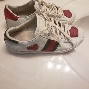 Gucci Heart Ace White Sneakers 37